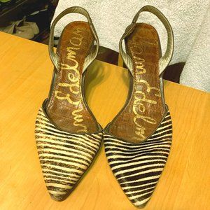 Sam Edelman Kitten Heels Zebra sz 10